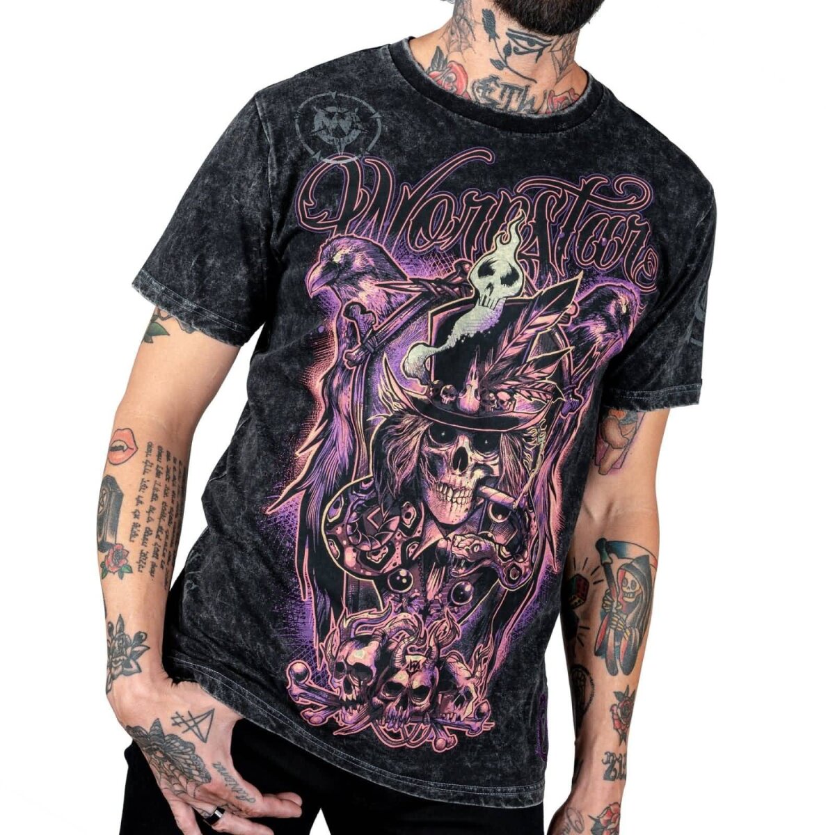 Preview: WORNSTAR Herren Artist Asylum Collection Voodoo Tee T-Shirt schwarz