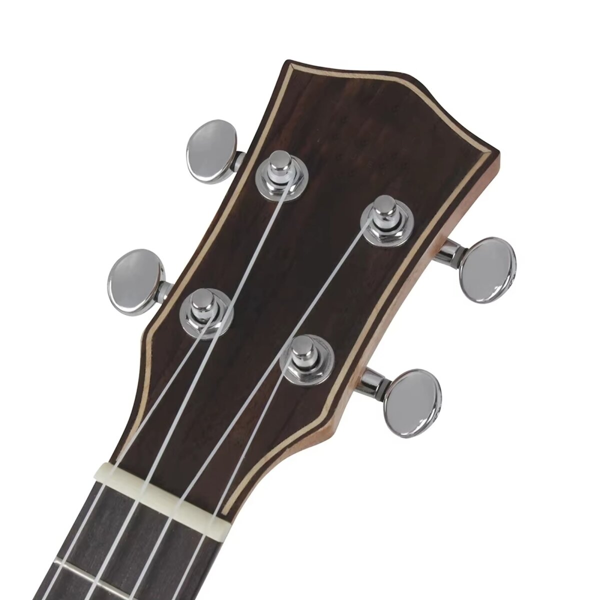 Preview: ROCK-HUS Ukulele Walnuss F-Loecher 26 Zoll/67 cm