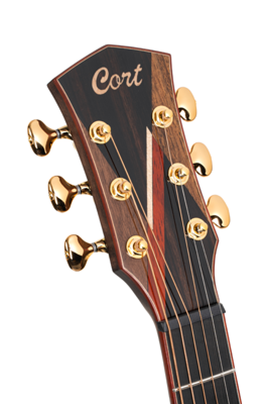 Preview: CORT Westerngitarre, Abstract Delta, Natur, Preamp, Koffer