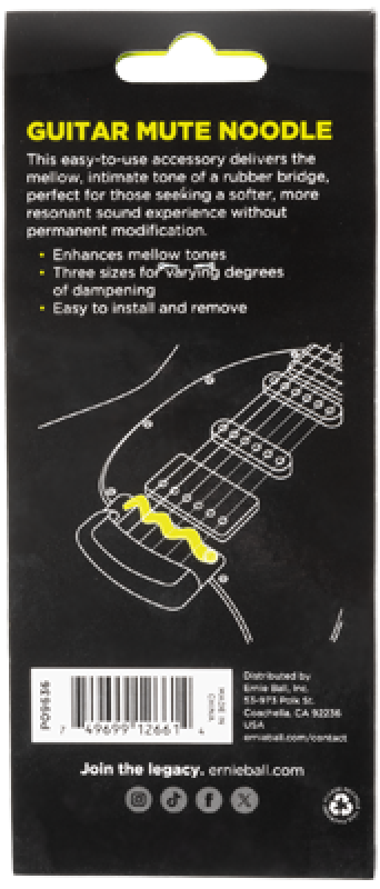 Preview: ERNIE BALL Zubehör, Mute Noodle, Gitarre