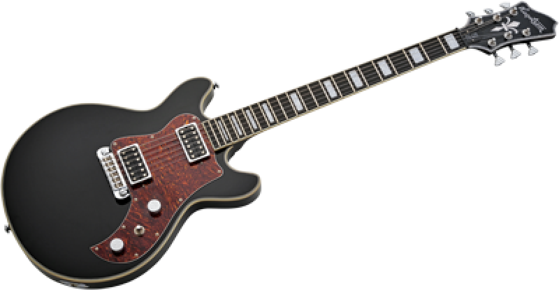 Preview: HAGSTROM E-Gitarre, Megin, Black Gloss