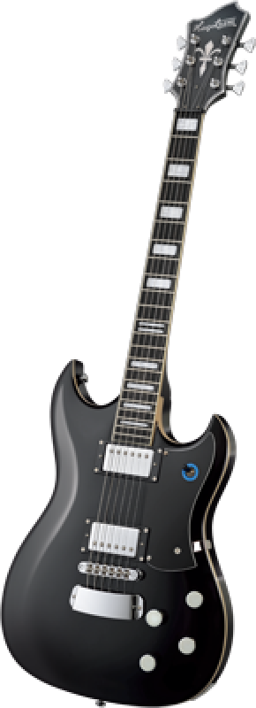 Preview: HAGSTROM E-Gitarre, Signature Pat Smear, Black Gloss