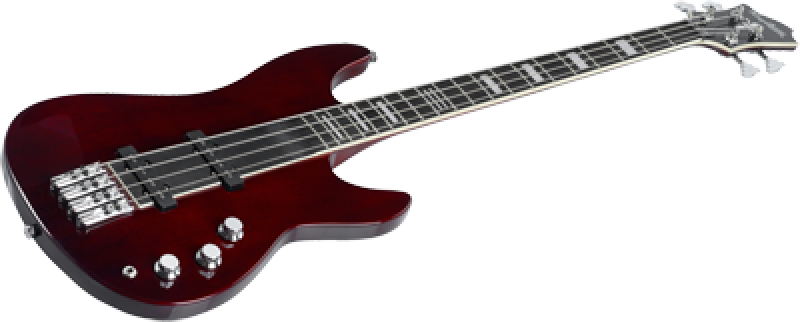 Preview: HAGSTROM Bassgitarre, Super Swede, Natural Mahogany