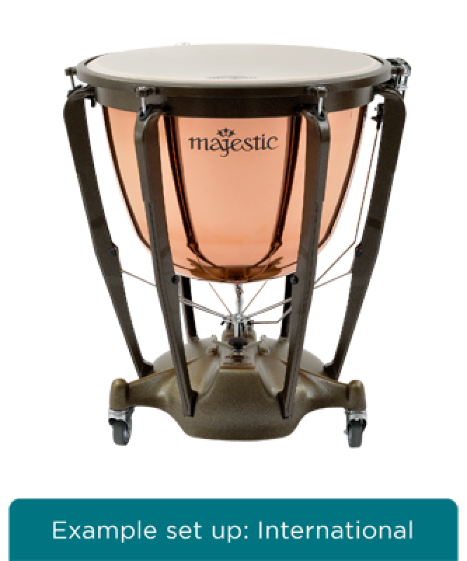 Preview: MAJESTIC Pauke, Symphonic Grand Series, 26", Kupfer, poliert, tiefgez.
