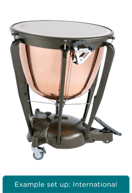 Preview: MAJESTIC Pauke, Symphonic Series, 32", Kupfer, gehämmert, tiefgezogen,