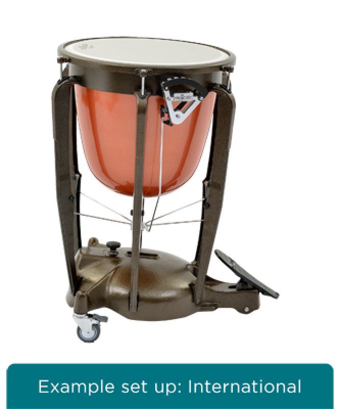 Preview: MAJESTIC Pauke, Symphonic Series, 23", Fiberglas, tiefgezogen, deutsch