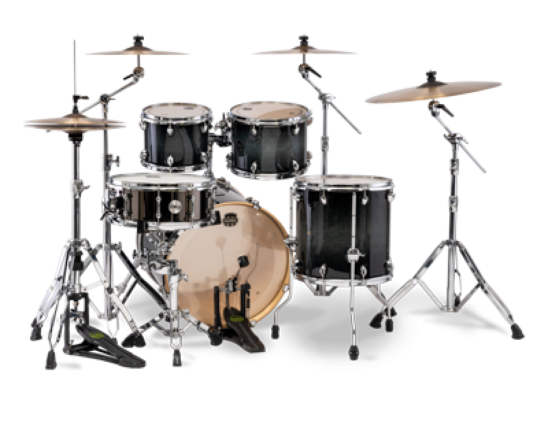 Preview: MAPEX Shellset, Armory, Fusion, mit Rosette, Black Onyx Burst #OZ