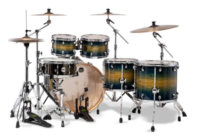 Preview: MAPEX Shellset, Armory, Stage+, mit Rosette, Rainforest Burst #ET