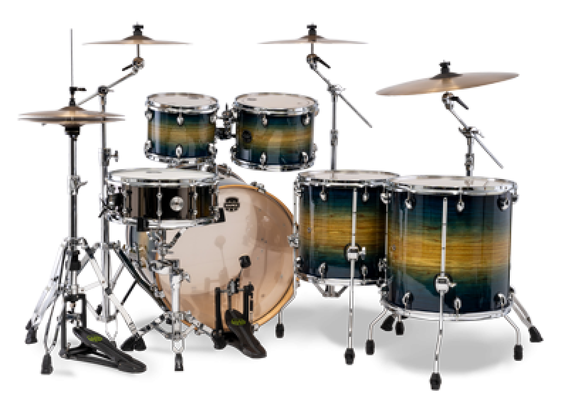 Preview: MAPEX Shellset, Armory, Stage+, mit Rosette, Rainforest Burst #ET