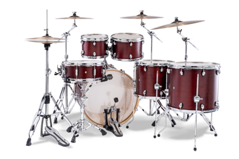 Preview: MAPEX Shellset, Mars Maple, Stage+, Merlot Satin #WI