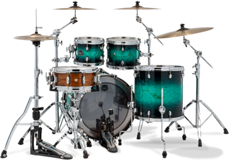 Preview: MAPEX Shellset, Saturn VI, Stage, Marine Teal Burst #XT