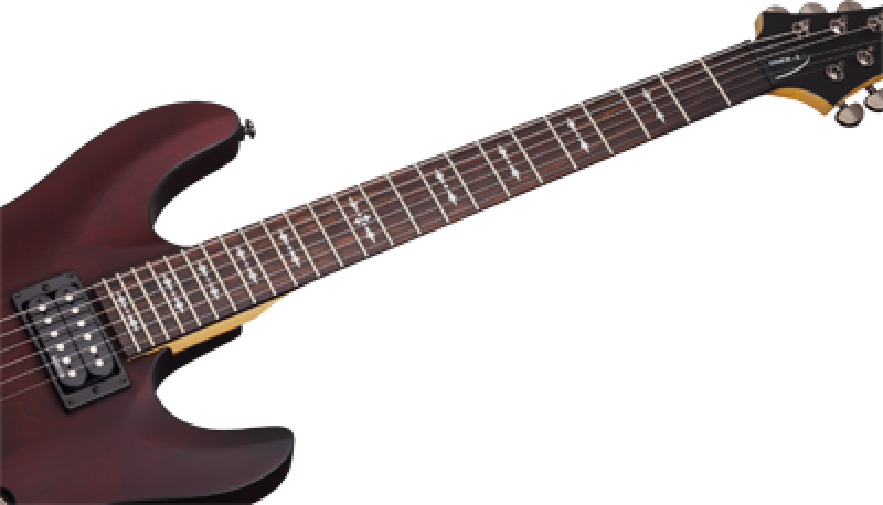 Preview: SCHECTER E-Gitarre, Omen 6, Walnut Satin