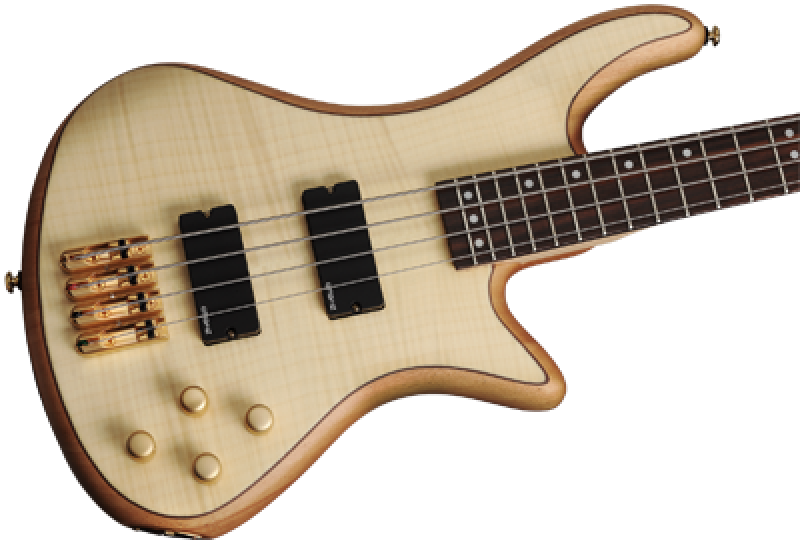 Preview: SCHECTER Bassgitarre, Stiletto Custom-4, Natural Satin