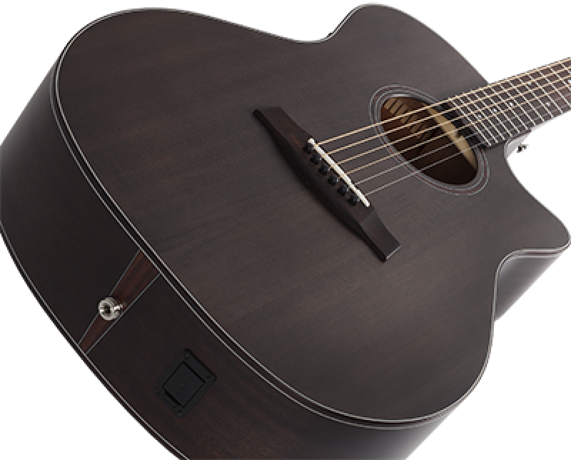 Preview: SCHECTER Westerngitarre, Orleans Studio, See-Thru Black Satin