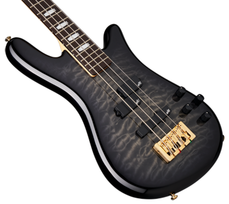 Preview: SPECTOR Bassgitarre, Icon NS-2, Bolt-On, Black Stain Gloss