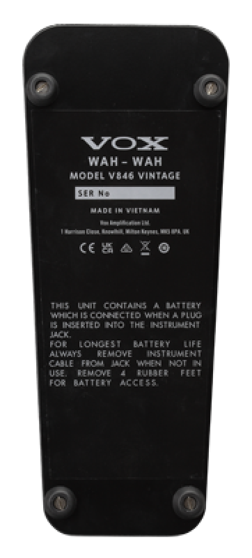 Preview: VOX Effektpedal, V846 Vintage, Wah-Wah