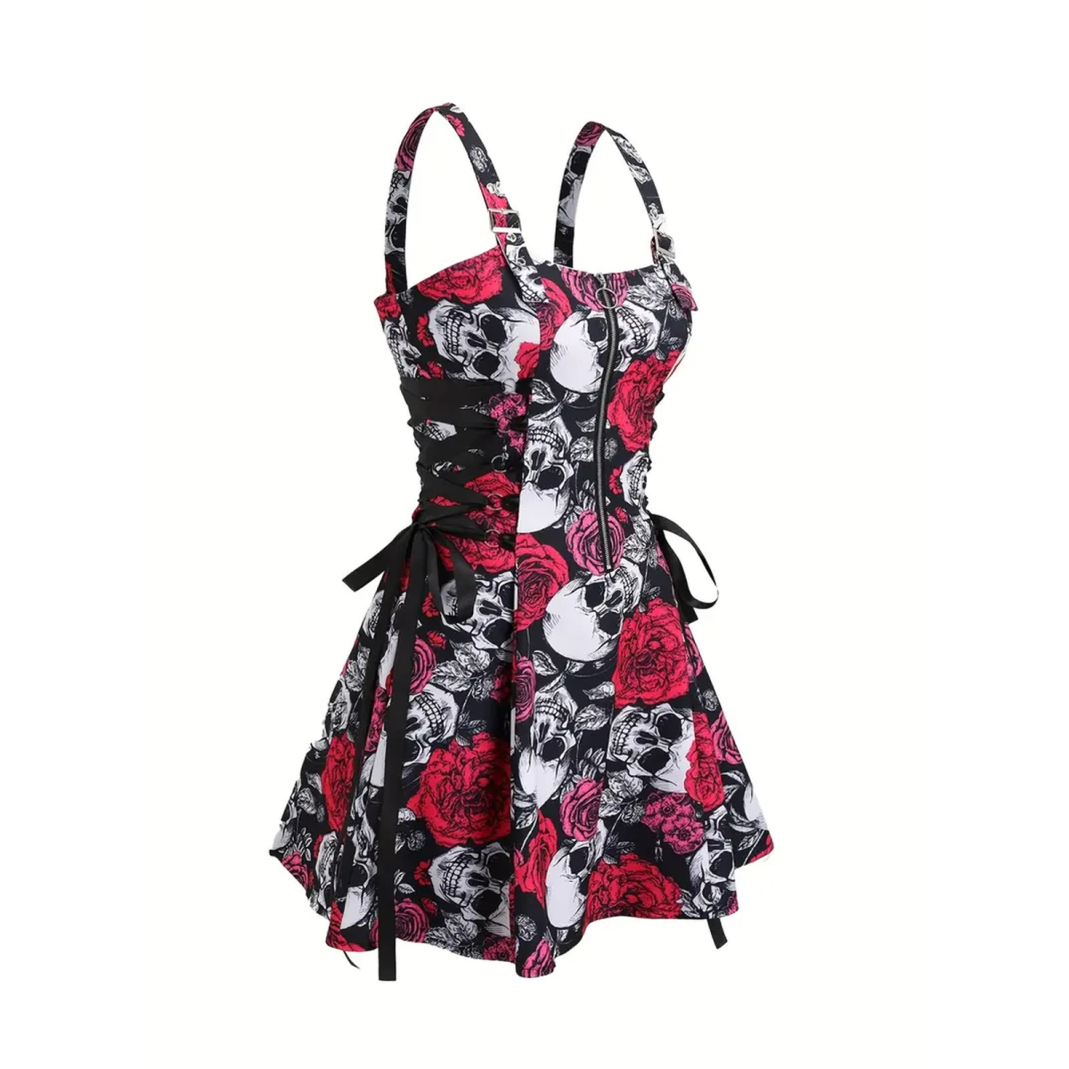 Preview: ROCK-HUS Kleid "Skull´n Roses" XXL