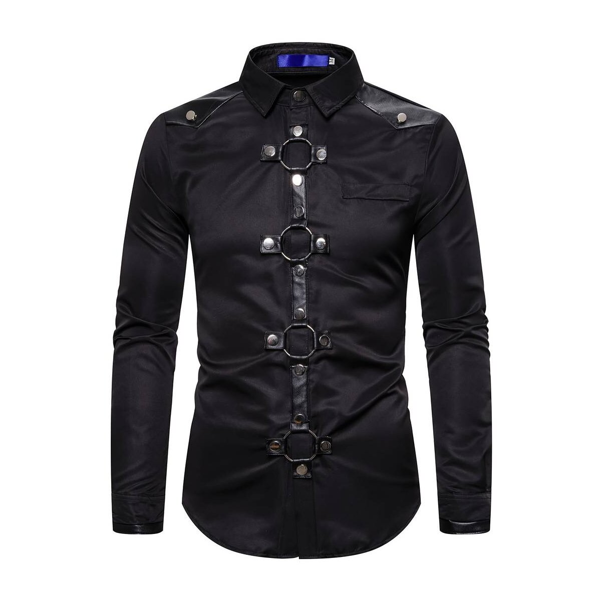 Preview: ROCK-HUS Hemd Gothic Metallringe