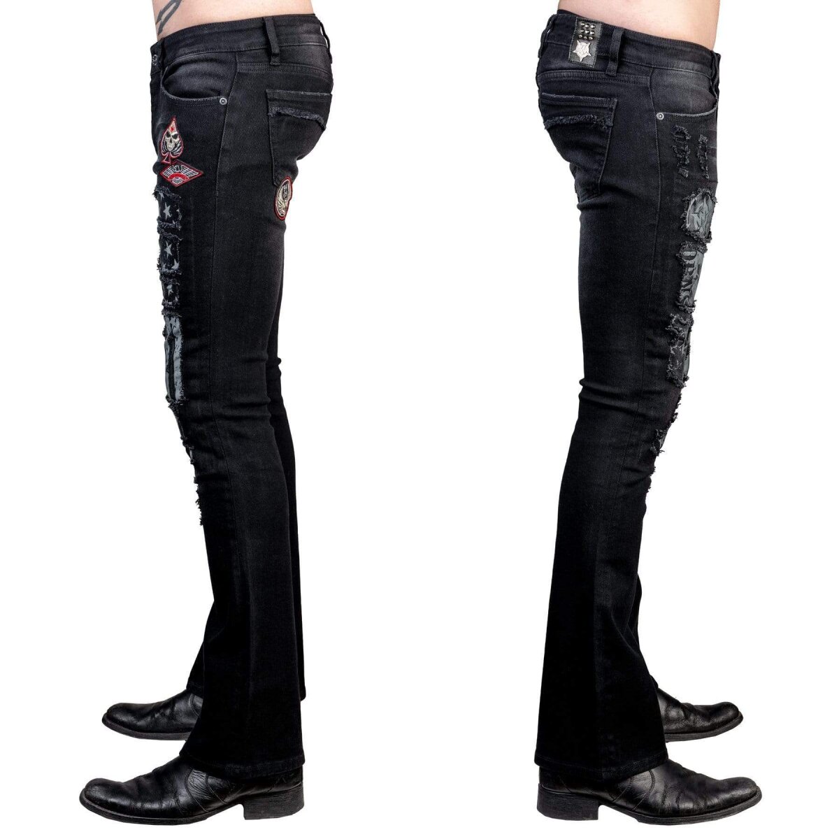 Preview: WORNSTAR Unisex All Access Collection Riven Jeans Schwarz Limited Release 27