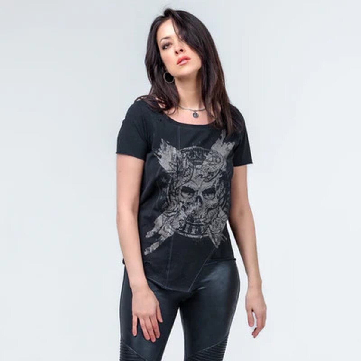Preview: WORNSTAR Damen Sirens Collection Xero Tee T-Shirt Schwarz