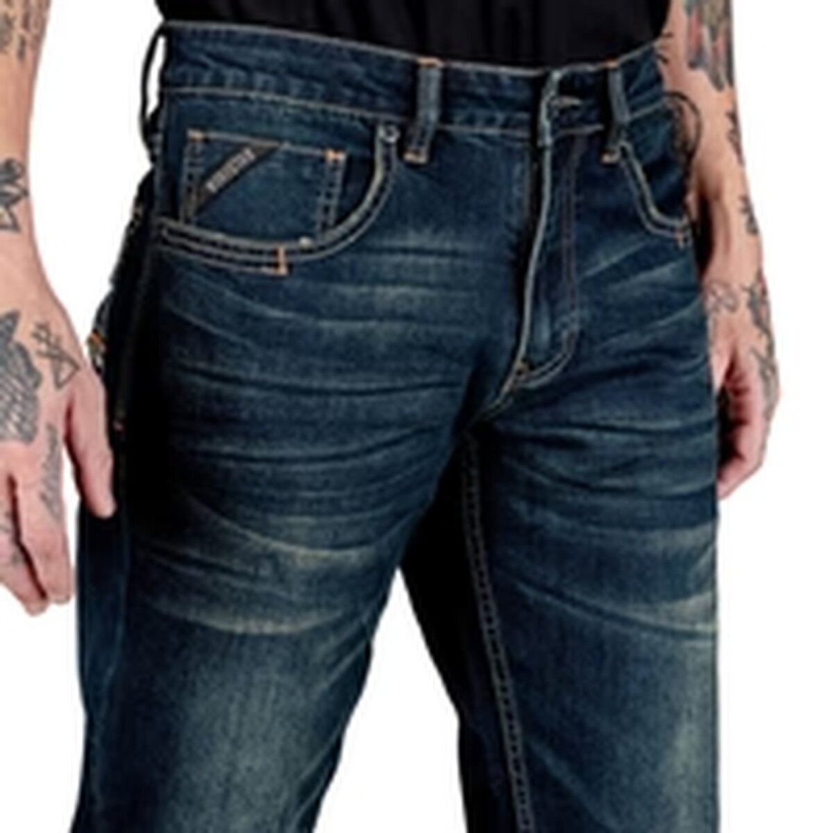 Preview: WORNSTAR Herren Essentials Collection Trailblazer Jeans Midnight Blue