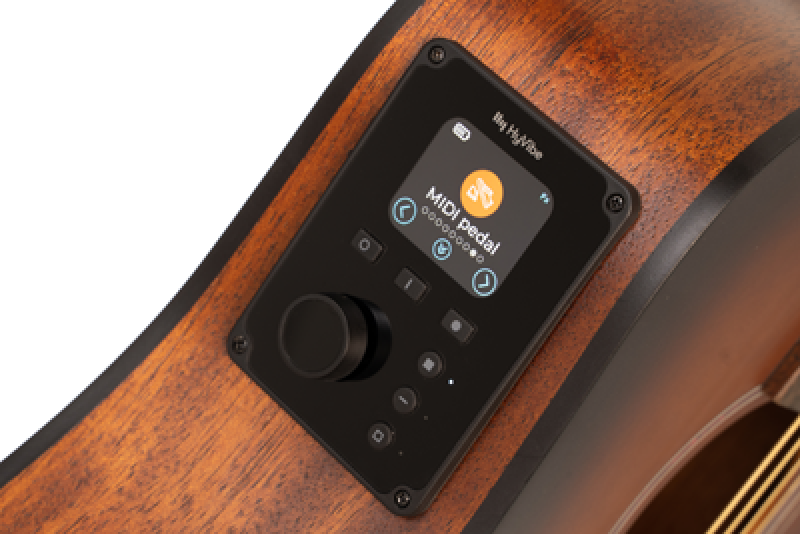 Preview: CORT Westerngitarre, Earth Mini GO, Open Pore Brown Burst, Preamp, Gig