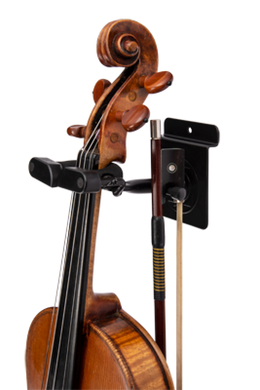 Preview: HERCULES Violinenwandhalter / Violawandhalter, AGS, kurz, für Slatwall