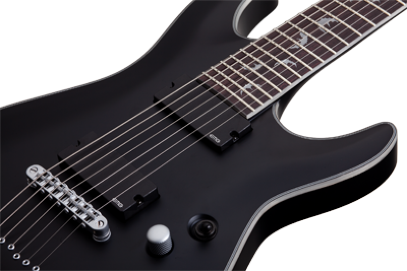 Preview: SCHECTER E-Gitarre, Damien Platinum-7, Satin Black