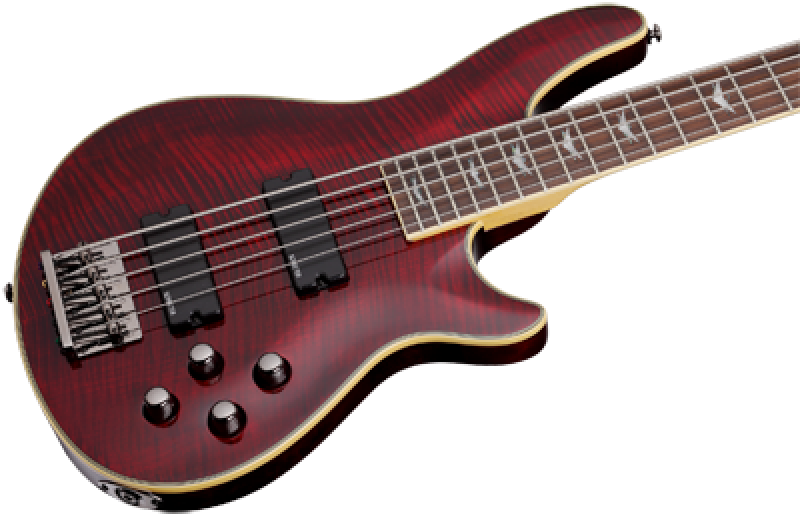 Preview: SCHECTER Bassgitarre, Omen Extreme-5, Black Cherry