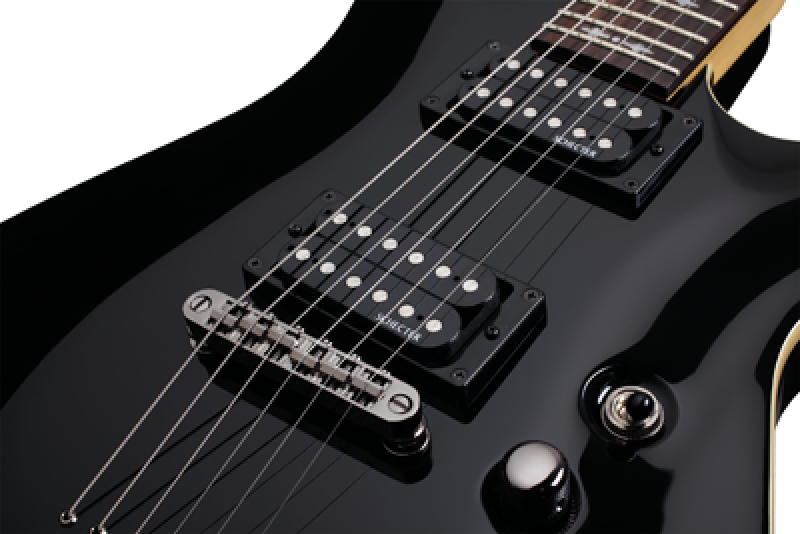 Preview: SCHECTER E-Gitarre, Omen 6, Gloss Black
