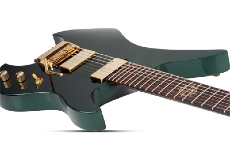Preview: SCHECTER E-Gitarre, Synyster Gates Custom-7 TR Headless, Oak Green Met