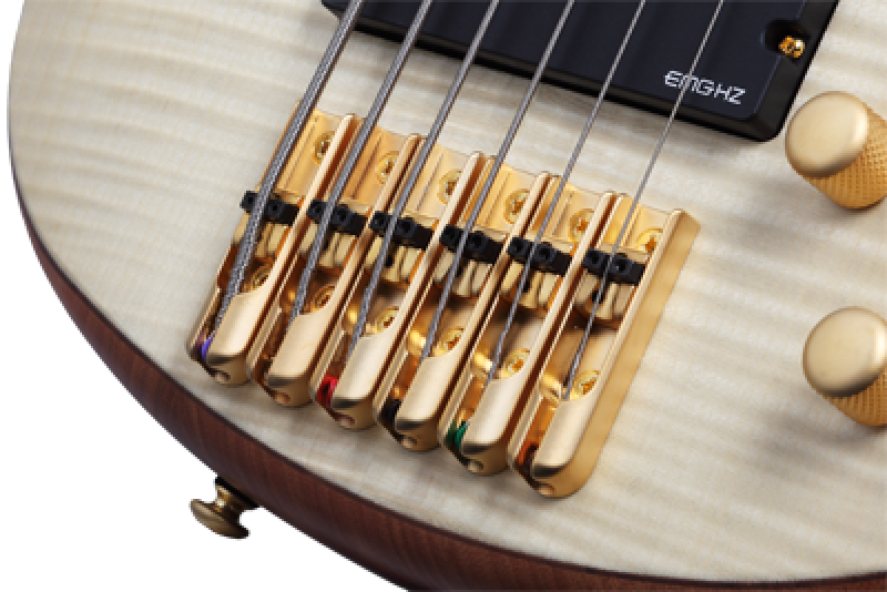 Preview: SCHECTER Bassgitarre, Stiletto Custom-6, Natural Satin