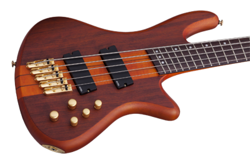 Preview: SCHECTER Bassgitarre, Stiletto Studio-5 FF, Honey Satin
