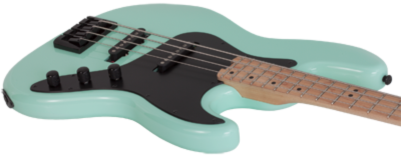 Preview: SCHECTER Bassgitarre, J-4 Maple, Seafoam Green