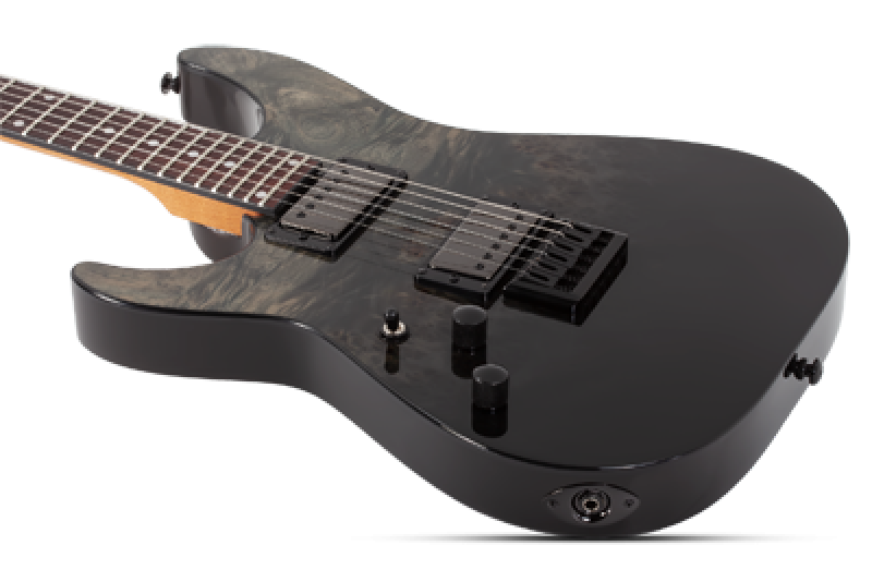 Preview: SCHECTER E-Gitarre, C-1 Standard, Black Fade Burst Burl, LH