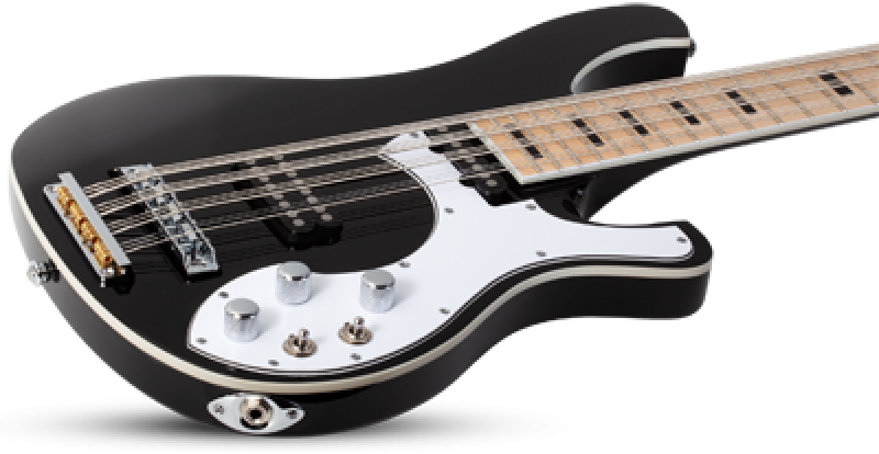 Preview: SCHECTER Bassgitarre, Stargazer-12 Bass, Gloss Black