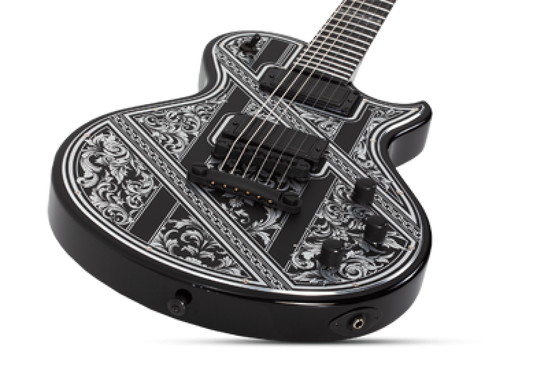 Preview: SCHECTER E-Gitarre, Solo-II Pryzm Palladium, Gloss Black