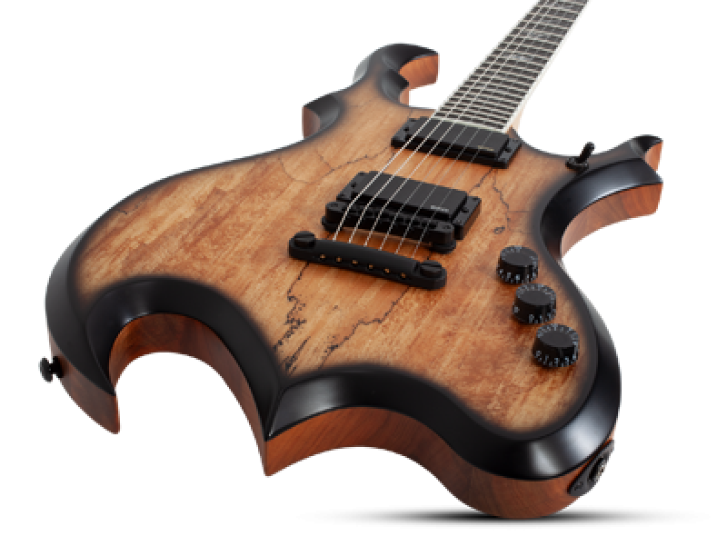Preview: SCHECTER E-Gitarre, Wylde Audio, Wrathmaker, Spalted Maple, Black Burs