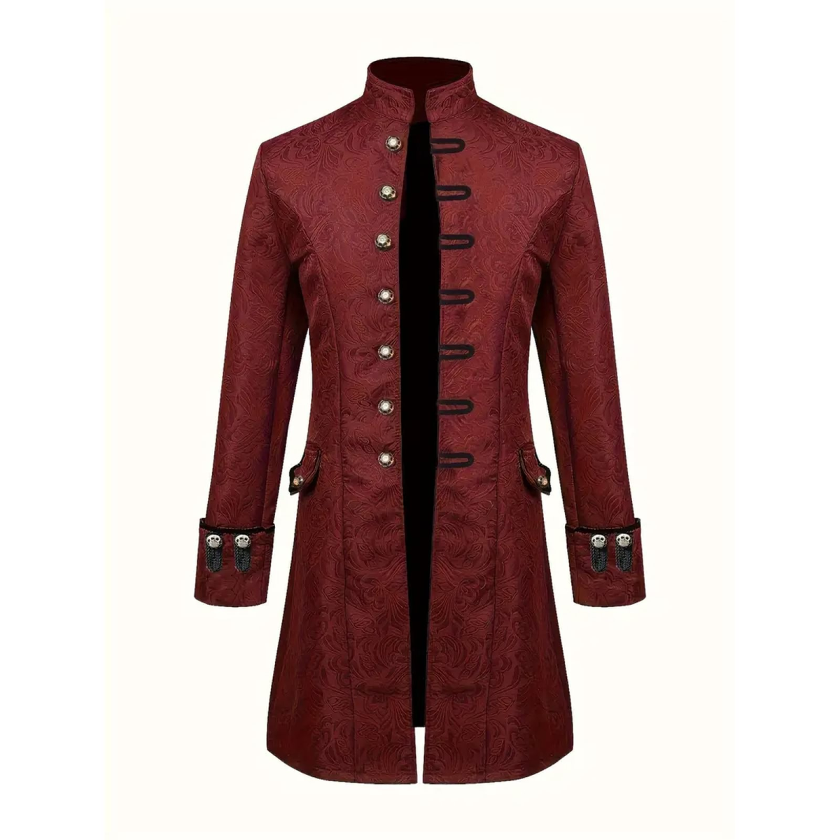 ROCK-HUS Mantel Mantel Bordeaux Barock Gothic S