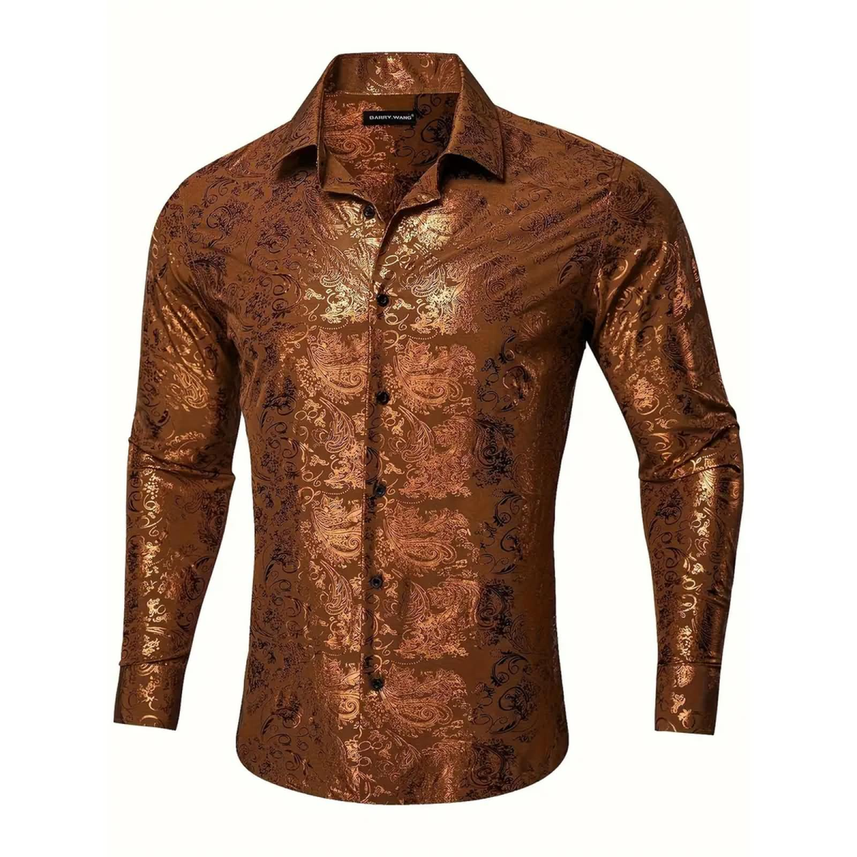 ROCK-HUS Hemd Kupfer-Messing Brokat-Art 3XL