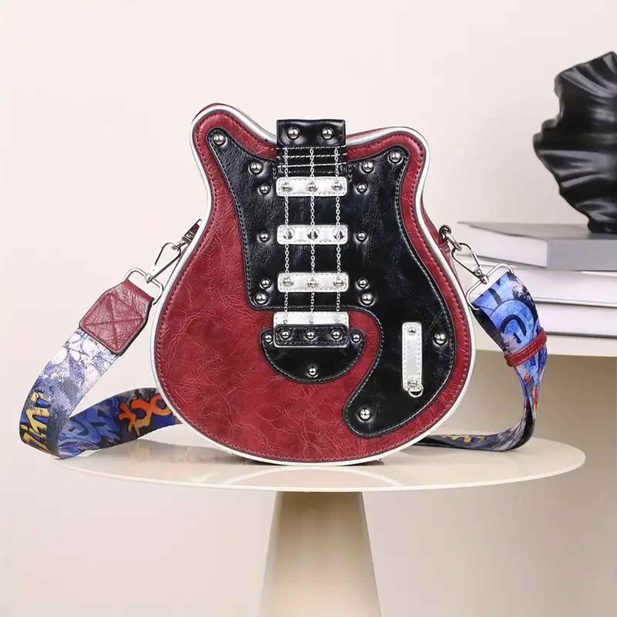 ROCK-HUS Gitarrentasche Mittelgroß Rot