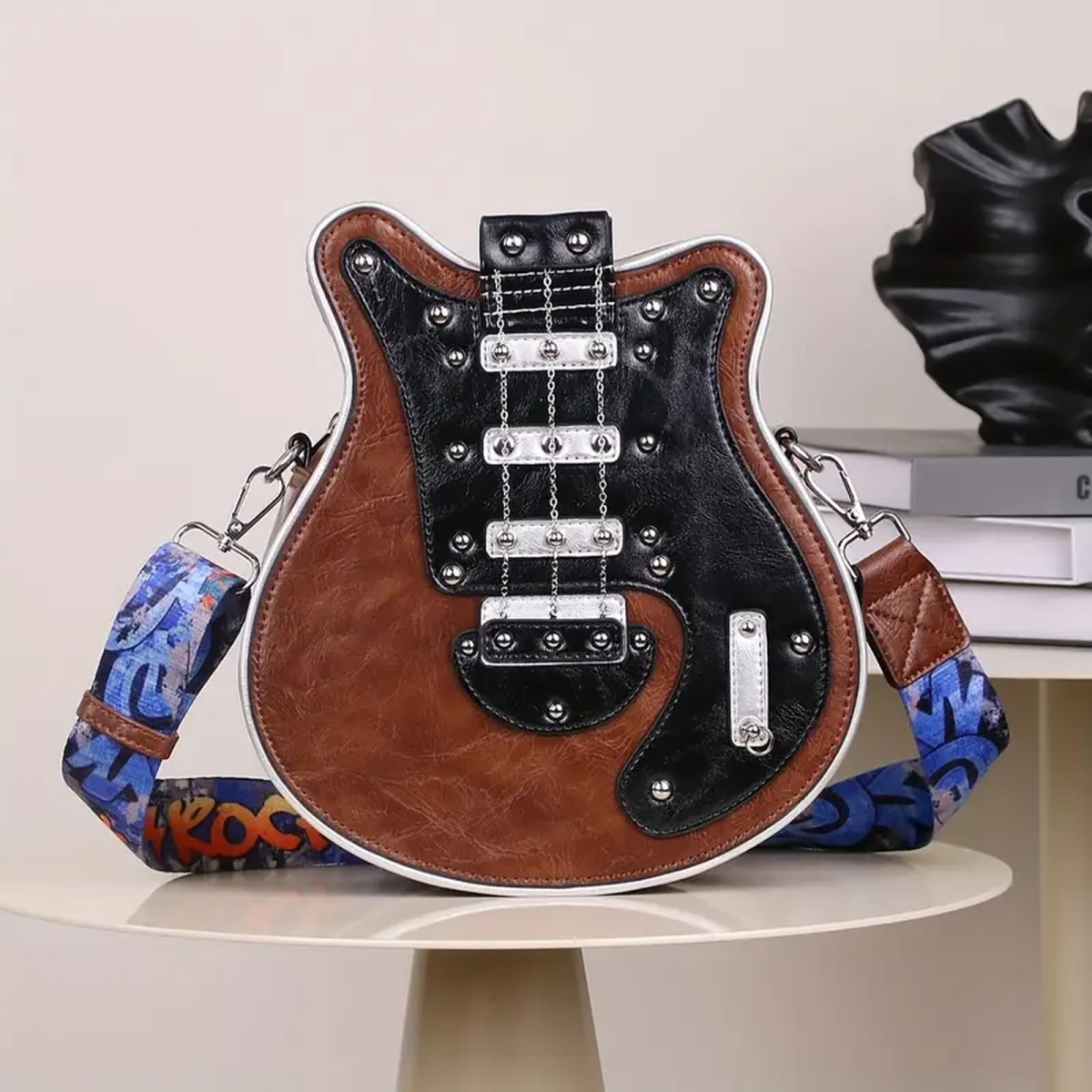 ROCK-HUS Gitarrentasche Mittelgroß Braun