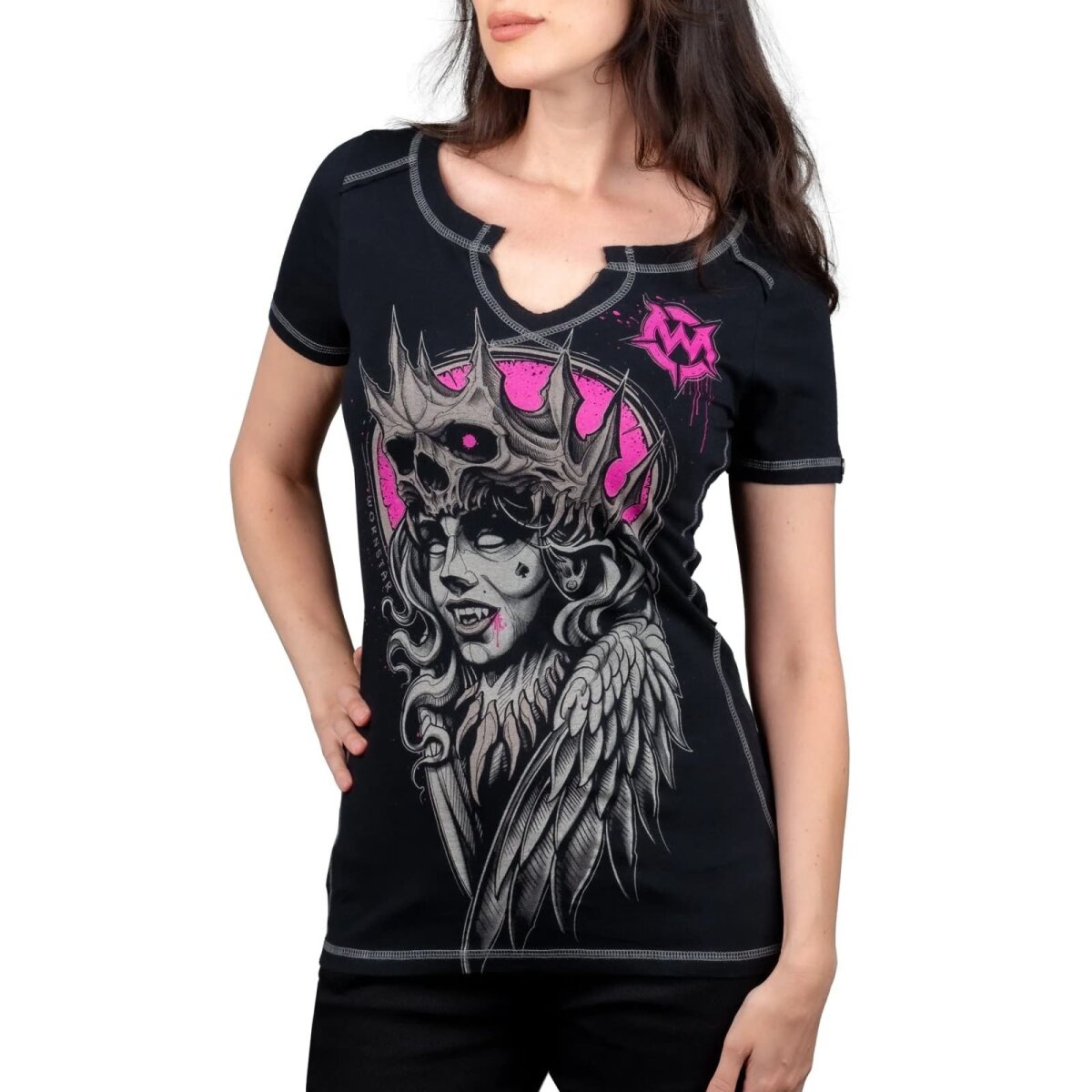WORNSTAR Damen Sirens Collection Vampire Queen Tee T-Shirt schwarz