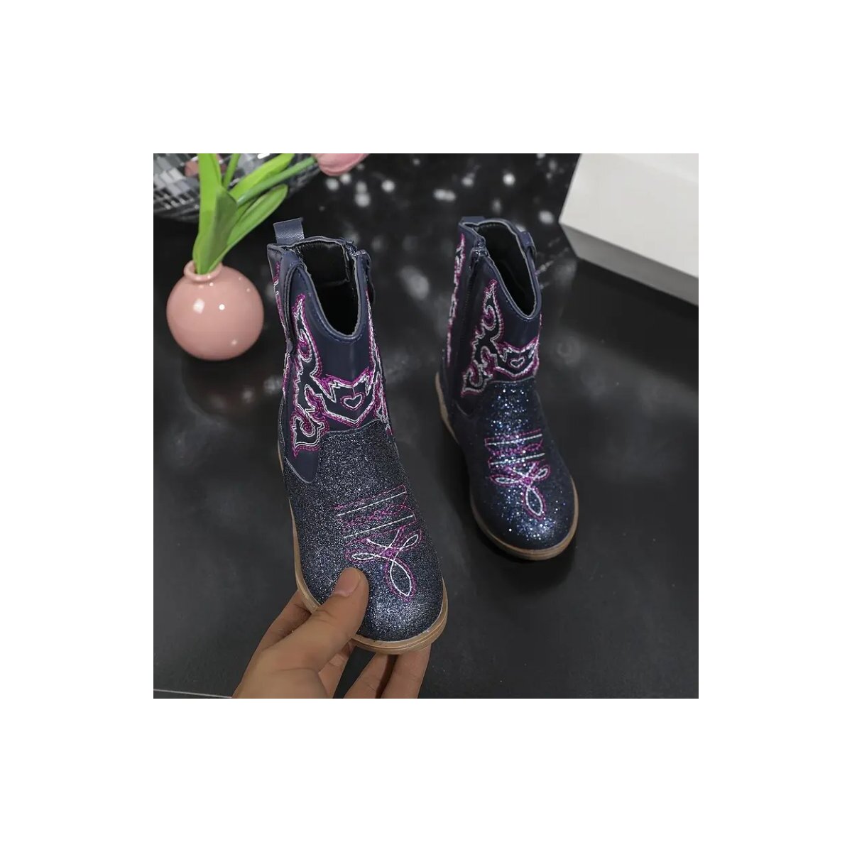 ROCK-HUS Cowboystiefel "Purple Haze" 26,5