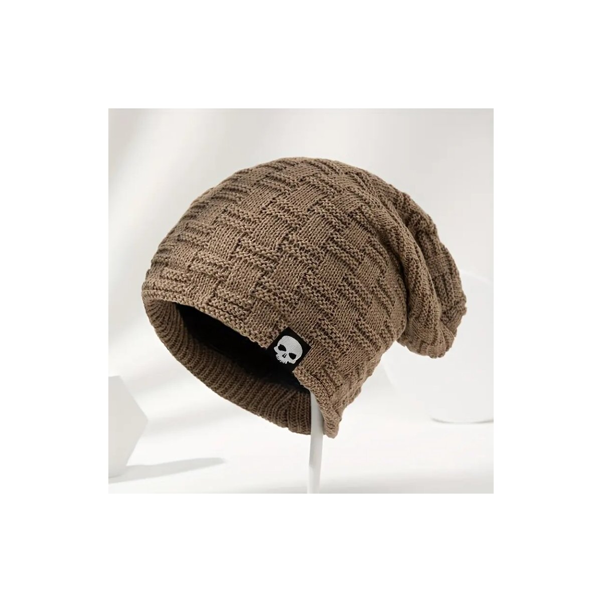 ROCK-HUS Beanie Strick´n Skull Khaki