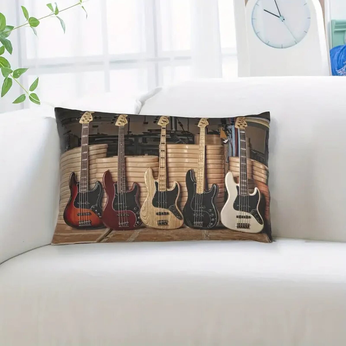 ROCK-HUS Kissenbezug Gitarren 30,48 x 50,80 cm Vintage