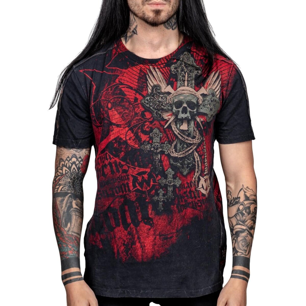 WORNSTAR Herren Artist Asylum Signature Series Resurrection Tee T-Shirt schwarz S