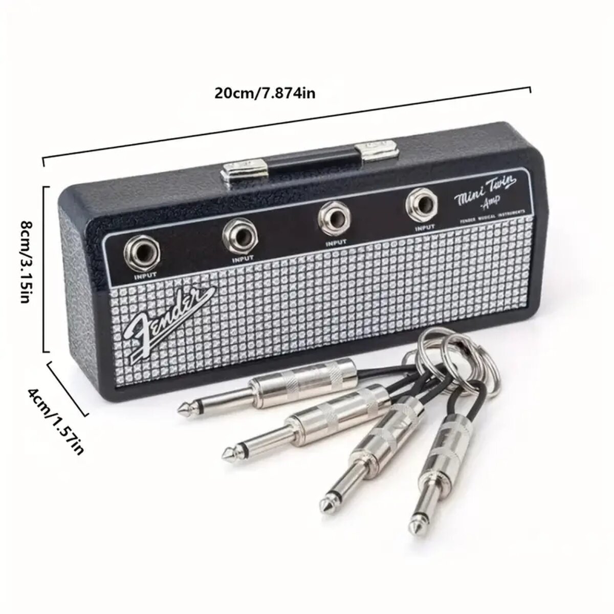 ROCK-HUS Schlüsselboard Gitarrenverstärker mit 4 Anhängern