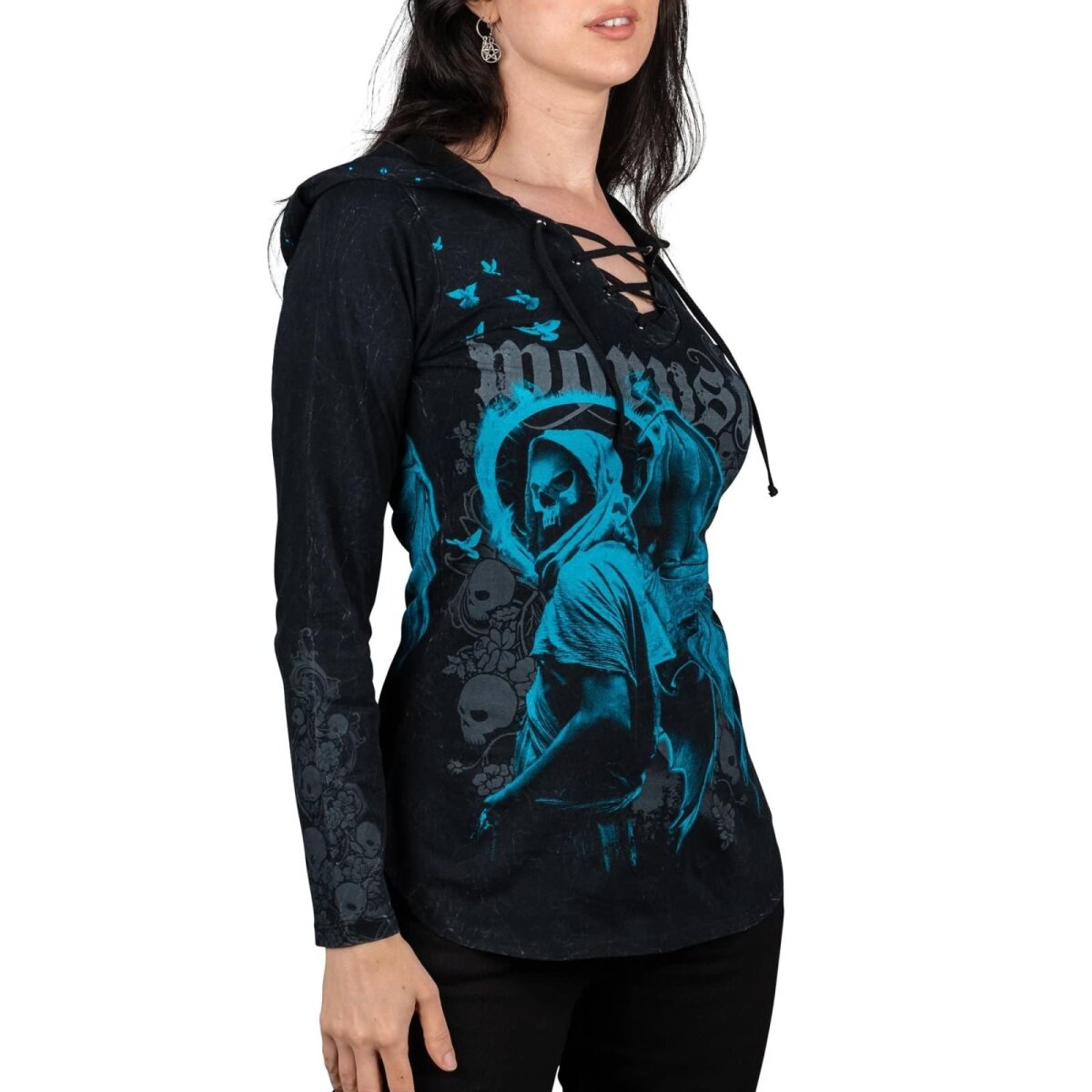 WORNSTAR Damen Sirens Collection Angel Hoodie blau M