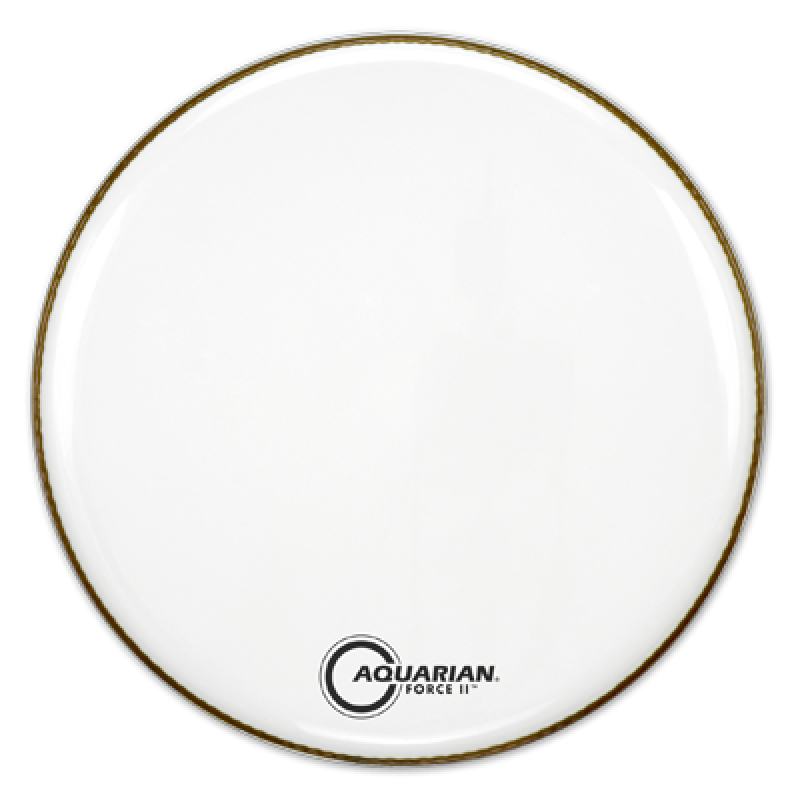 AQUARIAN Bass Drum Frontfell, Full Force II, weiß, 22"